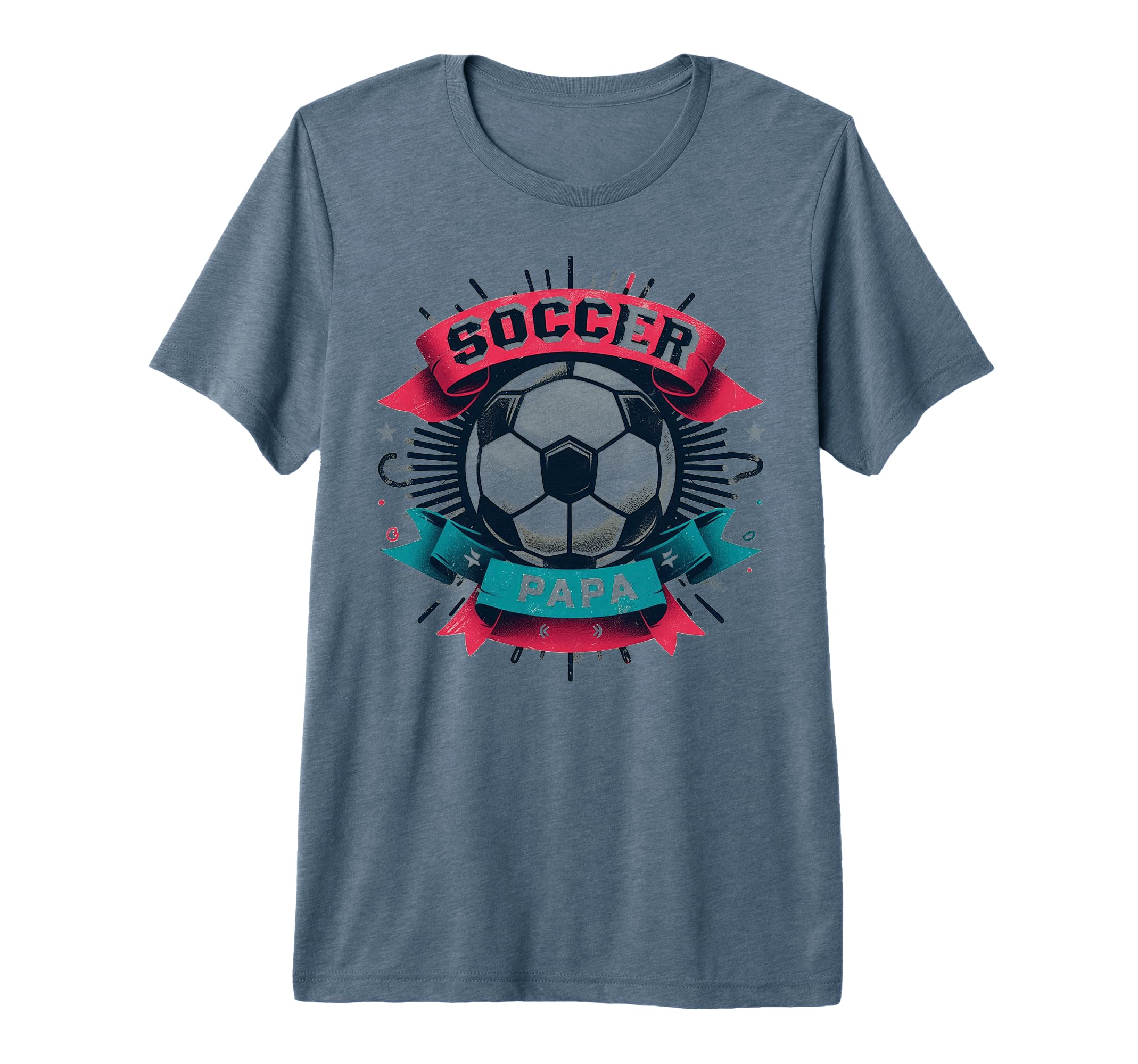 Soccer Papa Family Matching Dad T-Shirt - Casual Everyday Wear Unisex - T-Shirt, Sweatshirt, Hoodie