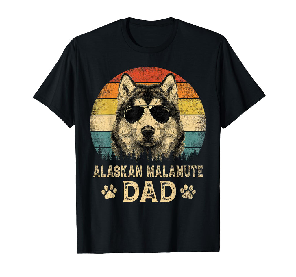 Alaskan Malamute Dad Dog Lovers Fathers T-Shirt - Minimalist Print Unisex - T-Shirt, Sweatshirt, Hoodie