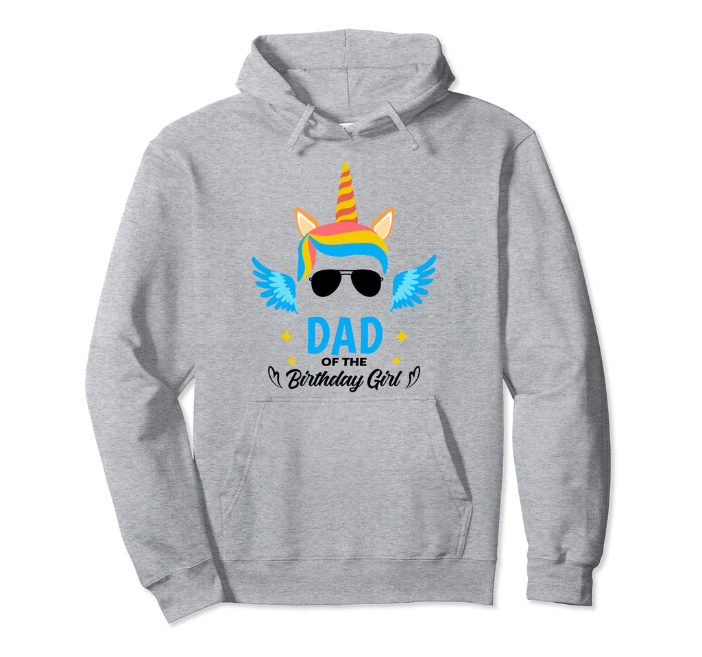 Dad Birthday Father Unicorn First Hoodie - Novelty Apparel for Adults - T-Shirt, Sweatshirt, Hoodie