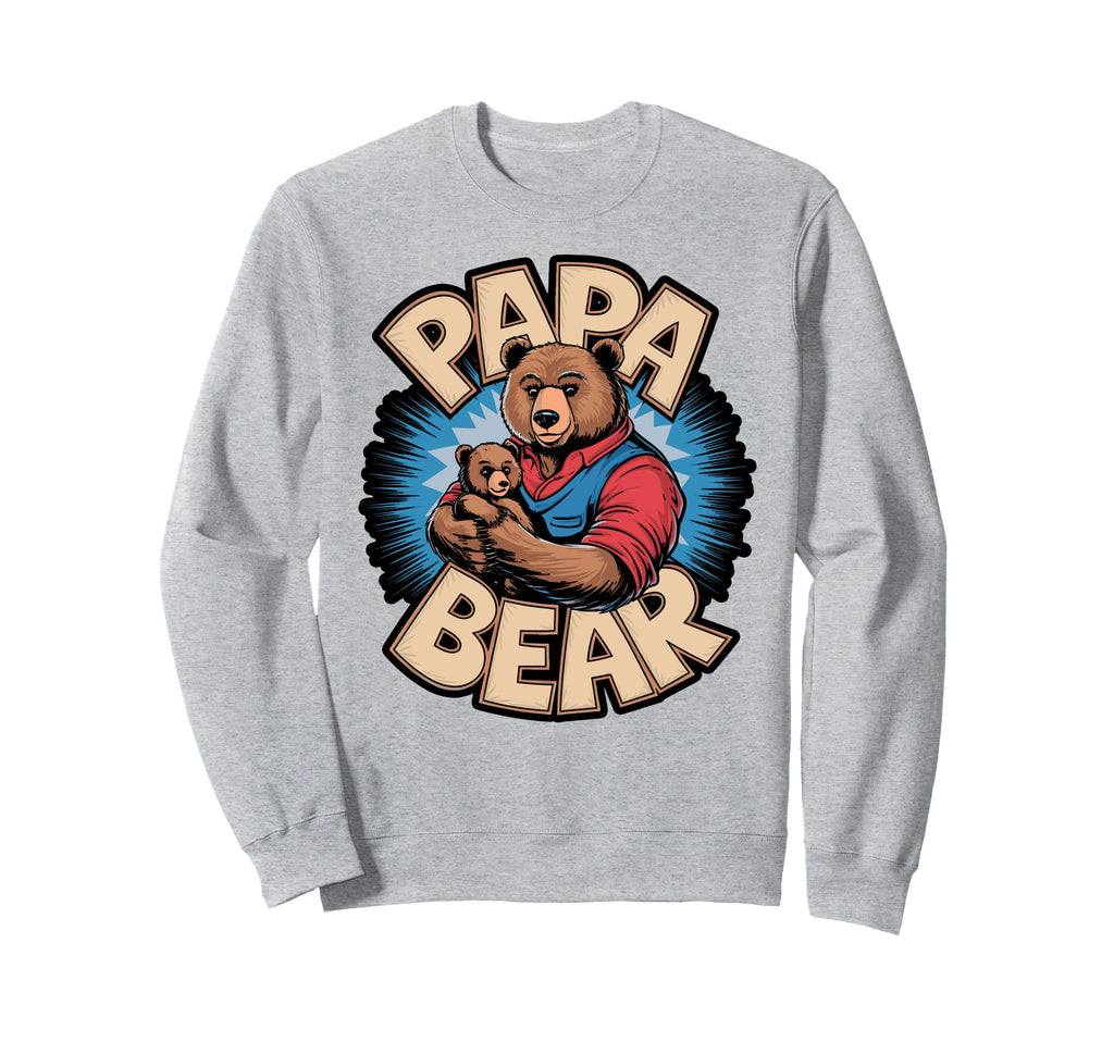 Papa Bear Holding Hands Cubs Sweatshirt - Aesthetic Graphic Unisex - T-Shirt, Sweatshirt, Hoodie