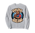 Papa Bear Holding Hands Cubs Sweatshirt - Aesthetic Graphic Unisex - T-Shirt, Sweatshirt, Hoodie