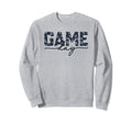 Game Day Spirit Blue Floral Sweatshirt - Casual Everyday Wear for Adults - T-Shirt, Sweatshirt, Hoodie