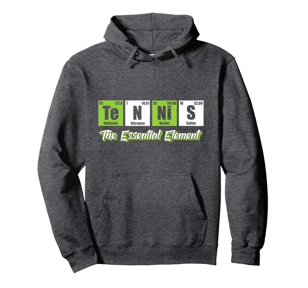 Tennis Element Funny Love Tennis Hoodie - Graphic Print Unisex - T-Shirt, Sweatshirt, Hoodie