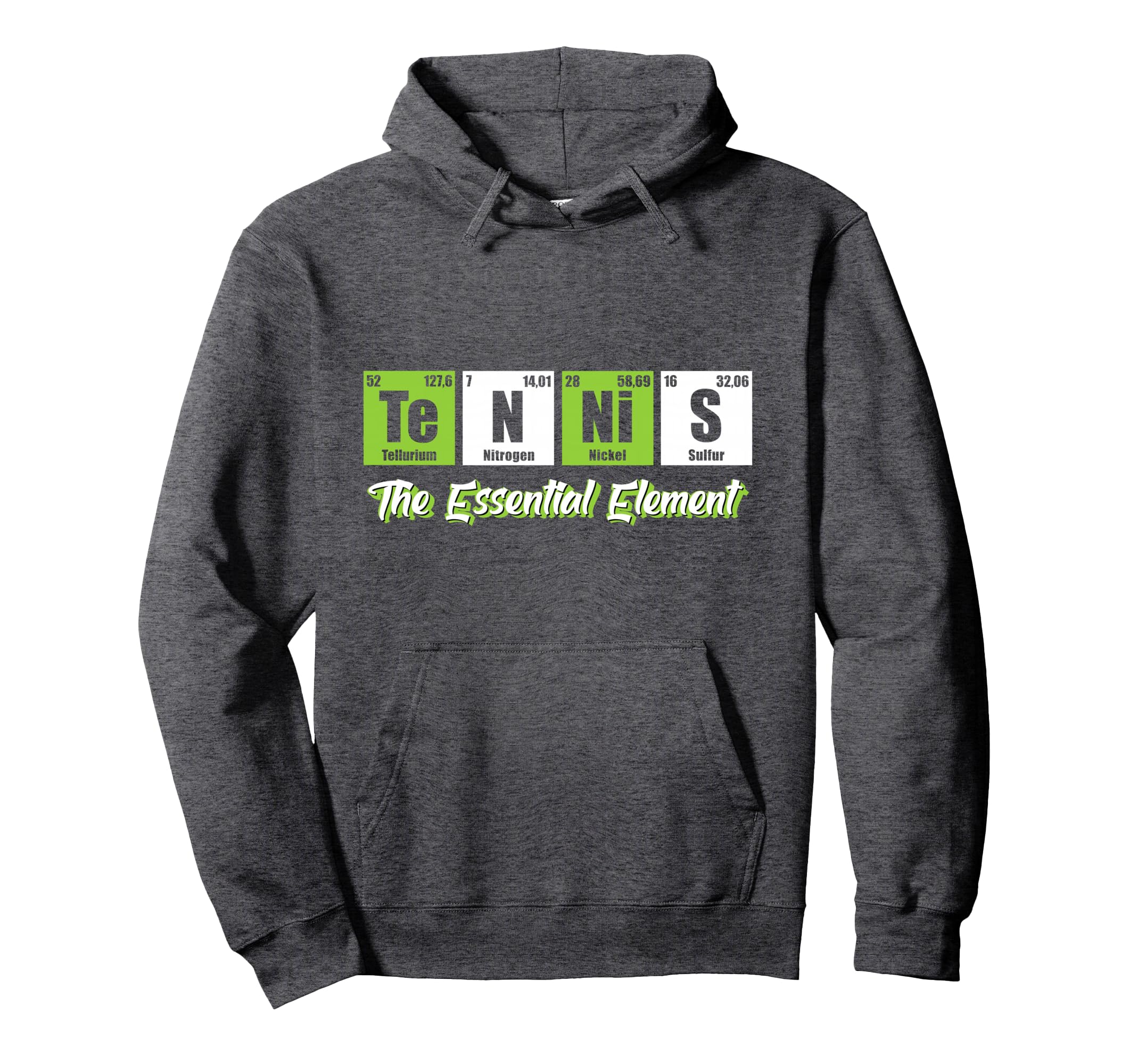 Tennis Element Funny Love Tennis Hoodie - Graphic Print Unisex - T-Shirt, Sweatshirt, Hoodie