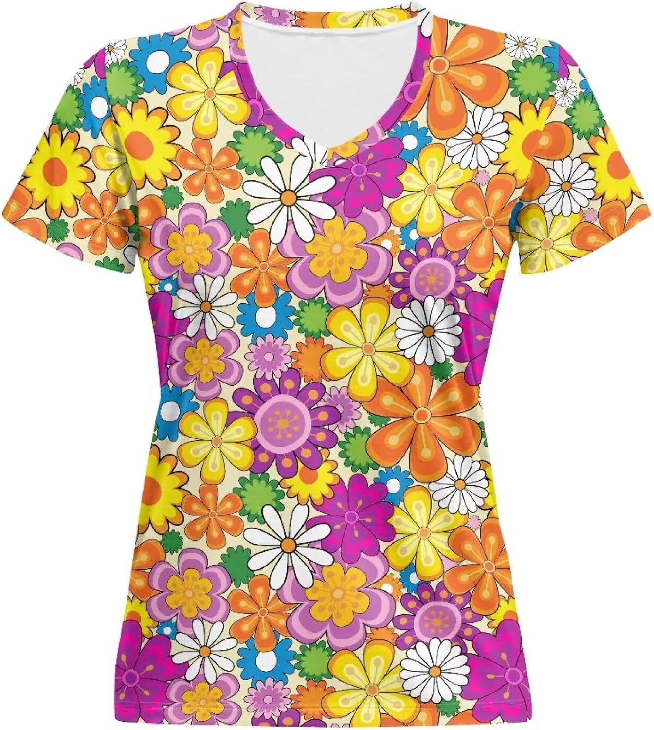 Womens Summer V Neck Casual Short Sleeve Blouses Tops - Adult & Kids T-Shirts, Sweatshirts & Hoodies apparel design preview 1