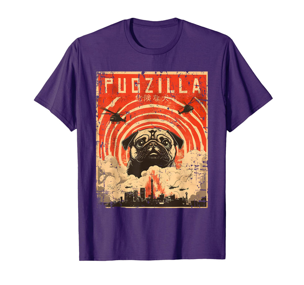 Pugzilla Pug Owner Pugs T-Shirt - Fun Novelty Design Men Women - T-Shirt, Sweatshirt, Hoodie