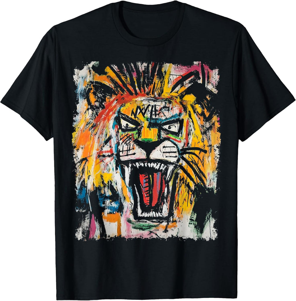 Pop Art Style Lion 90s Graffiti - Adult & Kids T-Shirts, Sweatshirts & Hoodies apparel design preview 1