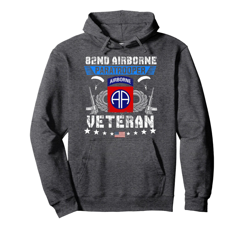 82Nd Airborne Paratrooper Veteran Flag Hoodie - Trendy Graphic Men Women - T-Shirt, Sweatshirt, Hoodie