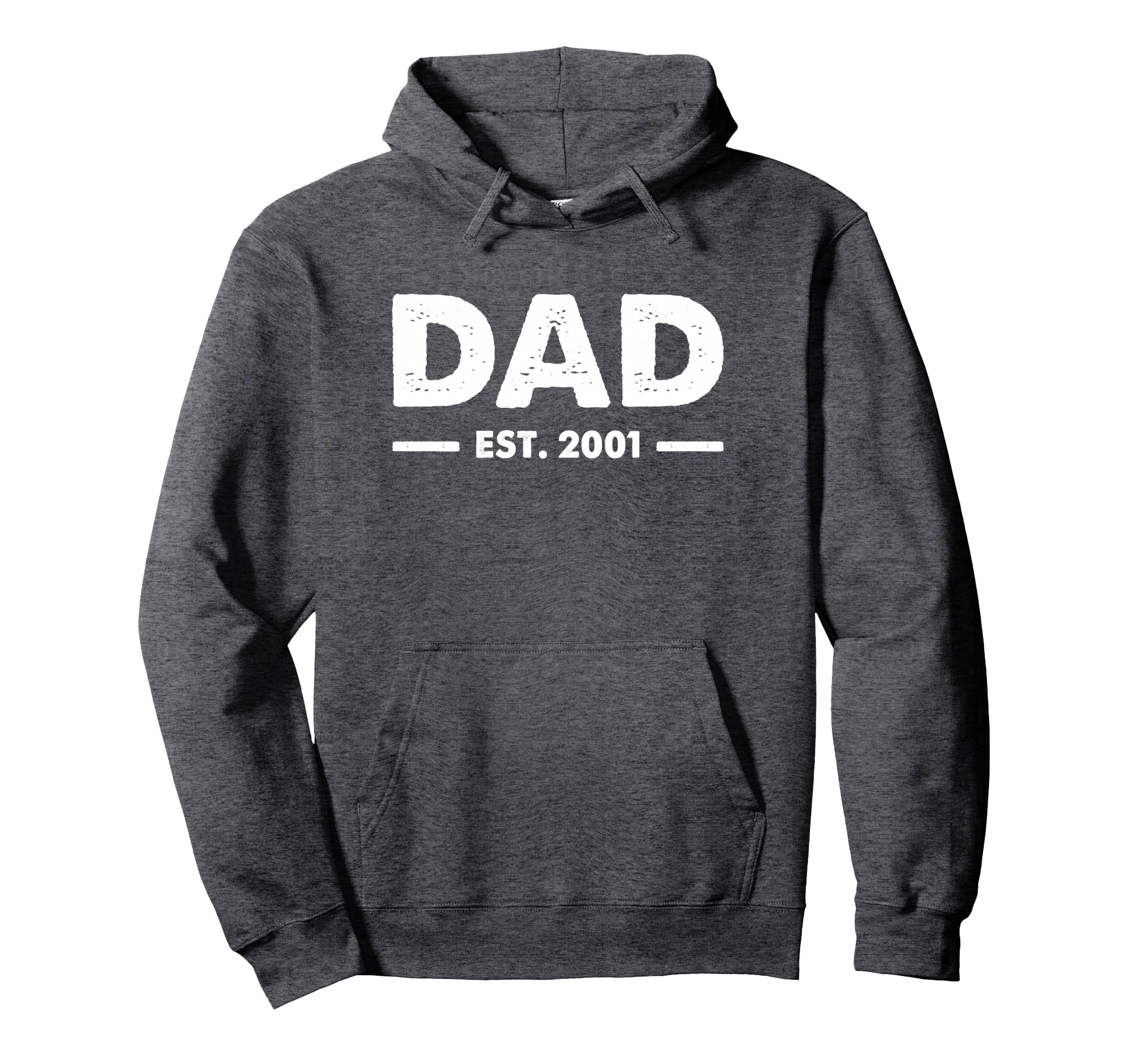 Dad Est 2001 Hoodie - Aesthetic Graphic for Adults - T-Shirt, Sweatshirt, Hoodie