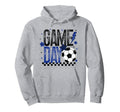 Game Day Soccer Season Checkered Hoodie - Casual Everyday Wear for Adults - T-Shirt, Sweatshirt, Hoodie