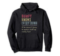 Mens Bumpy Know Everything Grandpa Hoodie - Streetwear Style for Adults - T-Shirt, Sweatshirt, Hoodie