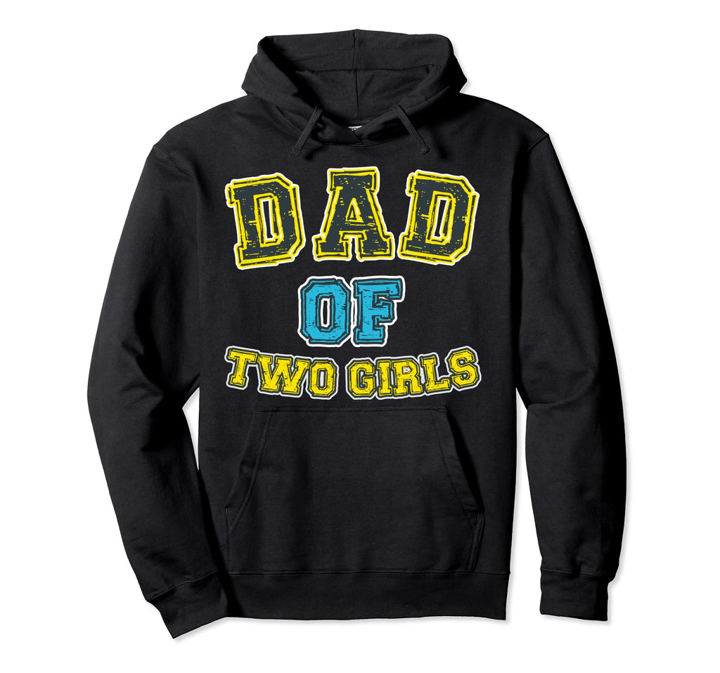 Dad Two Fathers Day Or Birthday Gift Hoodie - Minimalist Print Men Women - T-Shirt, Sweatshirt, Hoodie