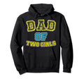 Dad Two Fathers Day Or Birthday Gift Hoodie - Minimalist Print Men Women - T-Shirt, Sweatshirt, Hoodie