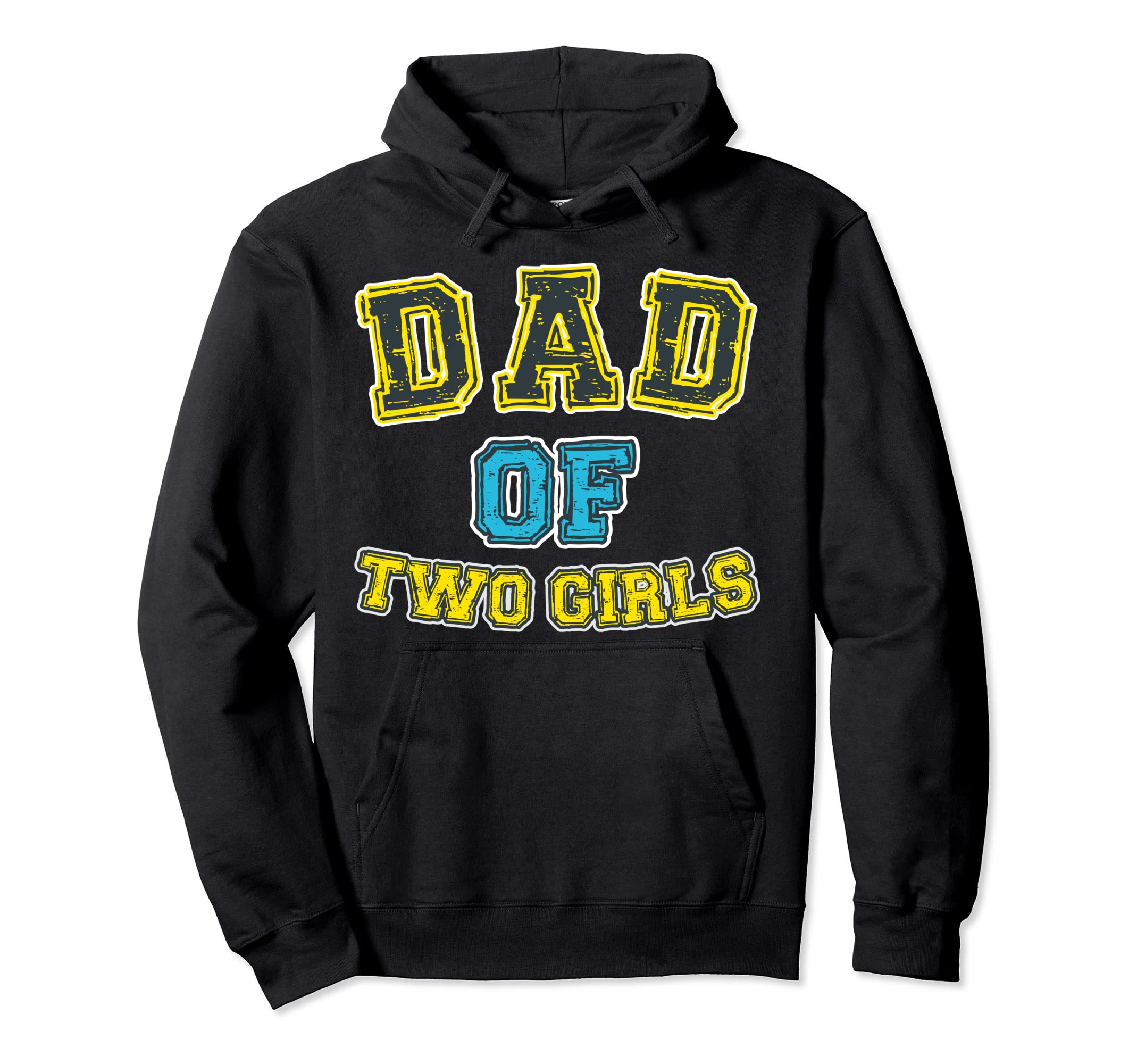 Dad Two Fathers Day Or Birthday Gift Hoodie - Minimalist Print Men Women - T-Shirt, Sweatshirt, Hoodie