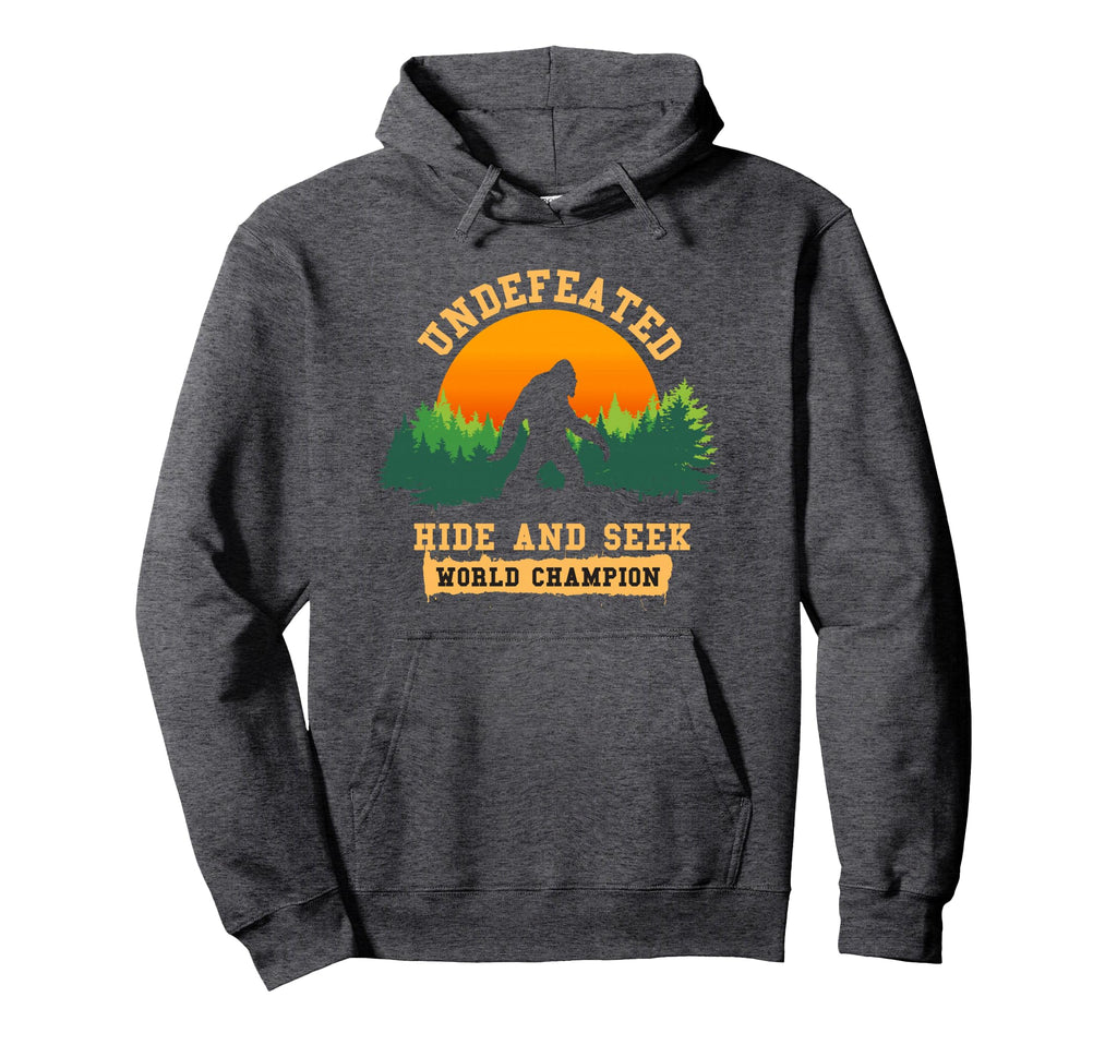 Bigfoot Undefeated Hide Seek Champion Hoodie - Custom Art Print Men Women - T-Shirt, Sweatshirt, Hoodie
