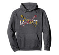 Maryland Flag Lacrosse Stick Lax Mom Dad Hoodie - Trendy Graphic for Adults - T-Shirt, Sweatshirt, Hoodie