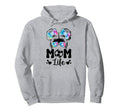 Soccer Karate Mom Life Messy Bun Leopard Hoodie - Streetwear Style Unisex - T-Shirt, Sweatshirt, Hoodie