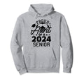 Proud Aunt 2024 Senior Soccer Hoodie - Casual Everyday Wear Men Women - T-Shirt, Sweatshirt, Hoodie