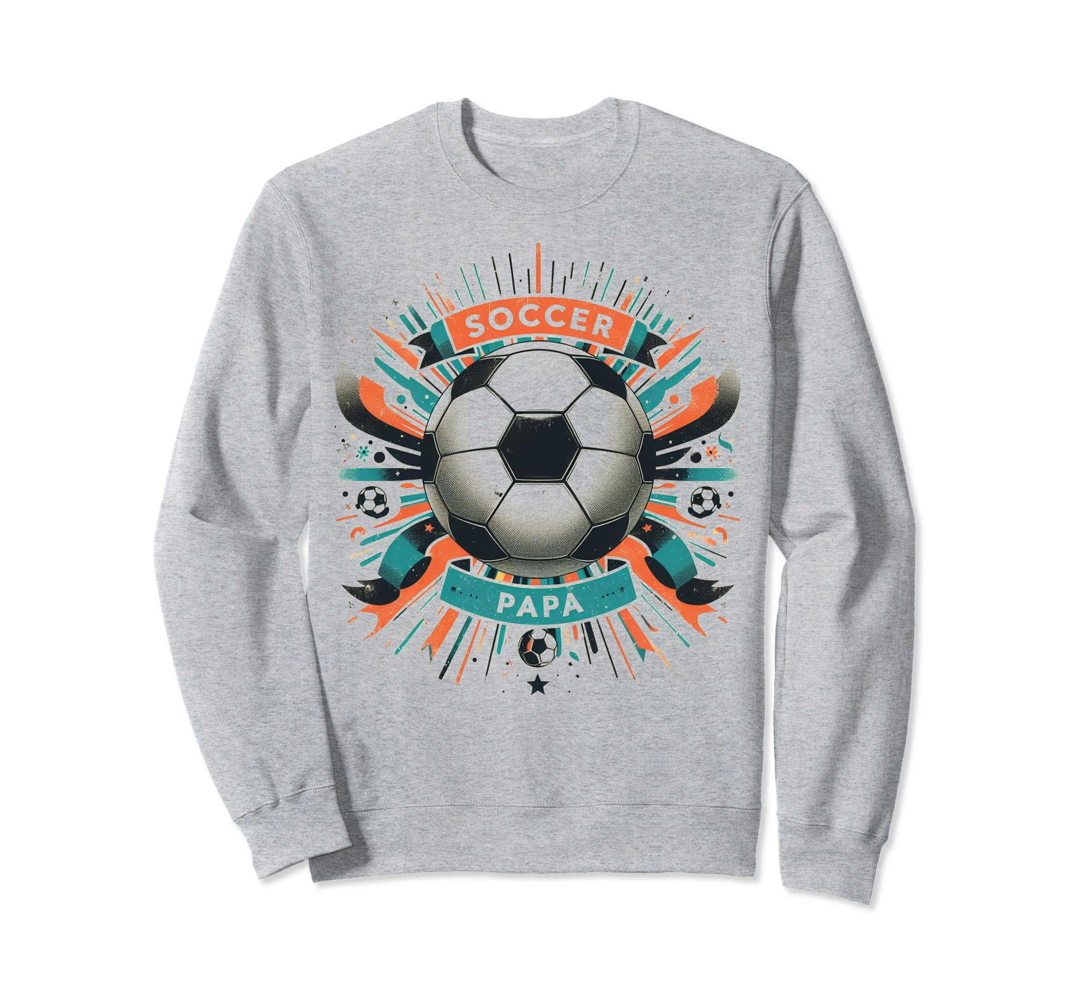 Soccer Papa Family Matching Dad Sweatshirt - Novelty Apparel for Adults - T-Shirt, Sweatshirt, Hoodie