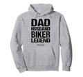 Dad Husband Biker Motorcycle Driver Biker Hoodie - Streetwear Style Unisex - T-Shirt, Sweatshirt, Hoodie