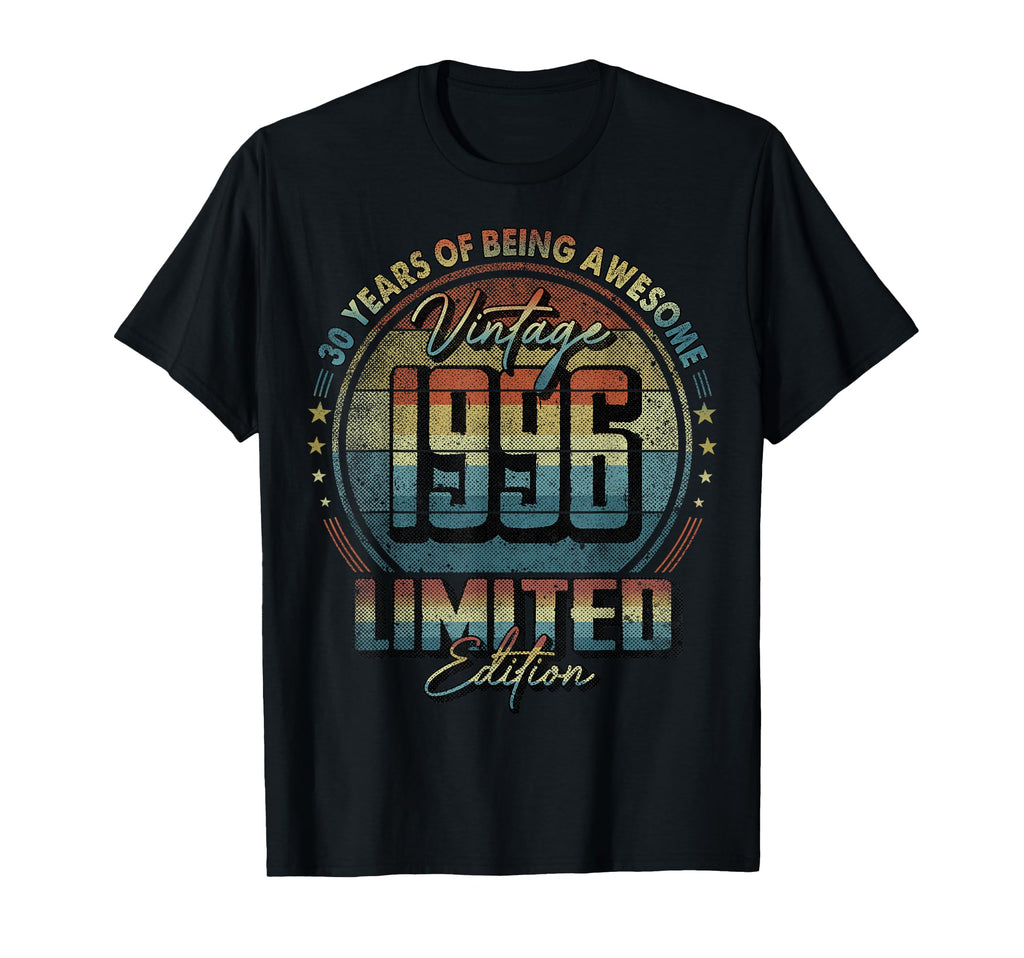 1996 30 Year Old 30Th Birthday T-Shirt - Custom Art Print for Adults - T-Shirt, Sweatshirt, Hoodie