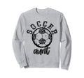 Soccer Aunt Leopard Cheetah Trendy Sweatshirt - Streetwear Style Unisex - T-Shirt, Sweatshirt, Hoodie