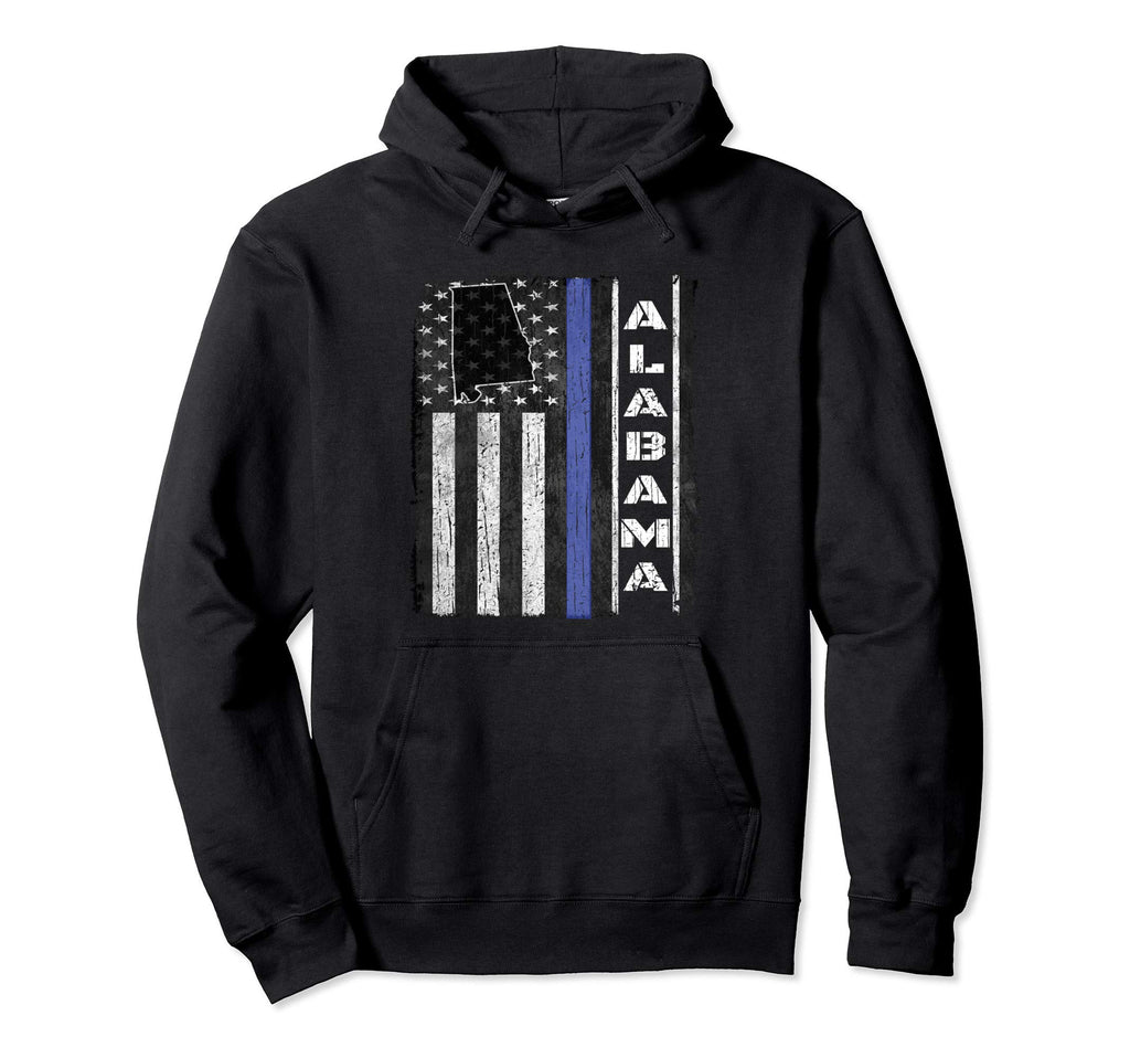 Alabama Police Week Thin Blue Line Usa Hoodie - Minimalist Print Unisex - T-Shirt, Sweatshirt, Hoodie