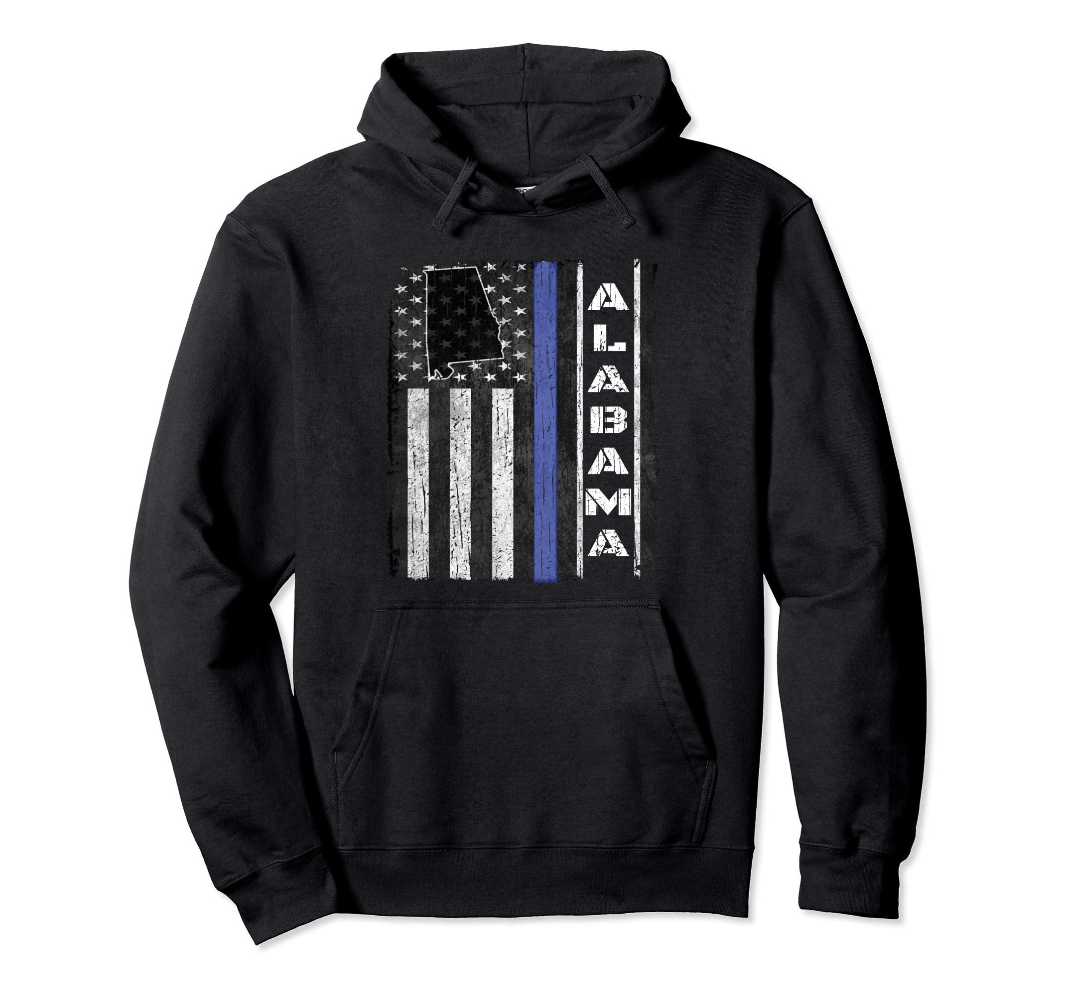 Alabama Police Week Thin Blue Line Usa Hoodie - Minimalist Print Unisex - T-Shirt, Sweatshirt, Hoodie