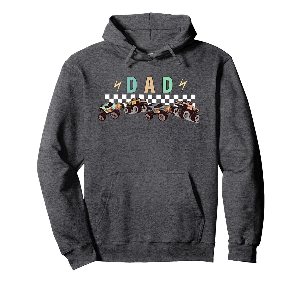 Dad Truck Dad Monster Truck Are My Jam Hoodie - Unique Graphic Men Women - T-Shirt, Sweatshirt, Hoodie
