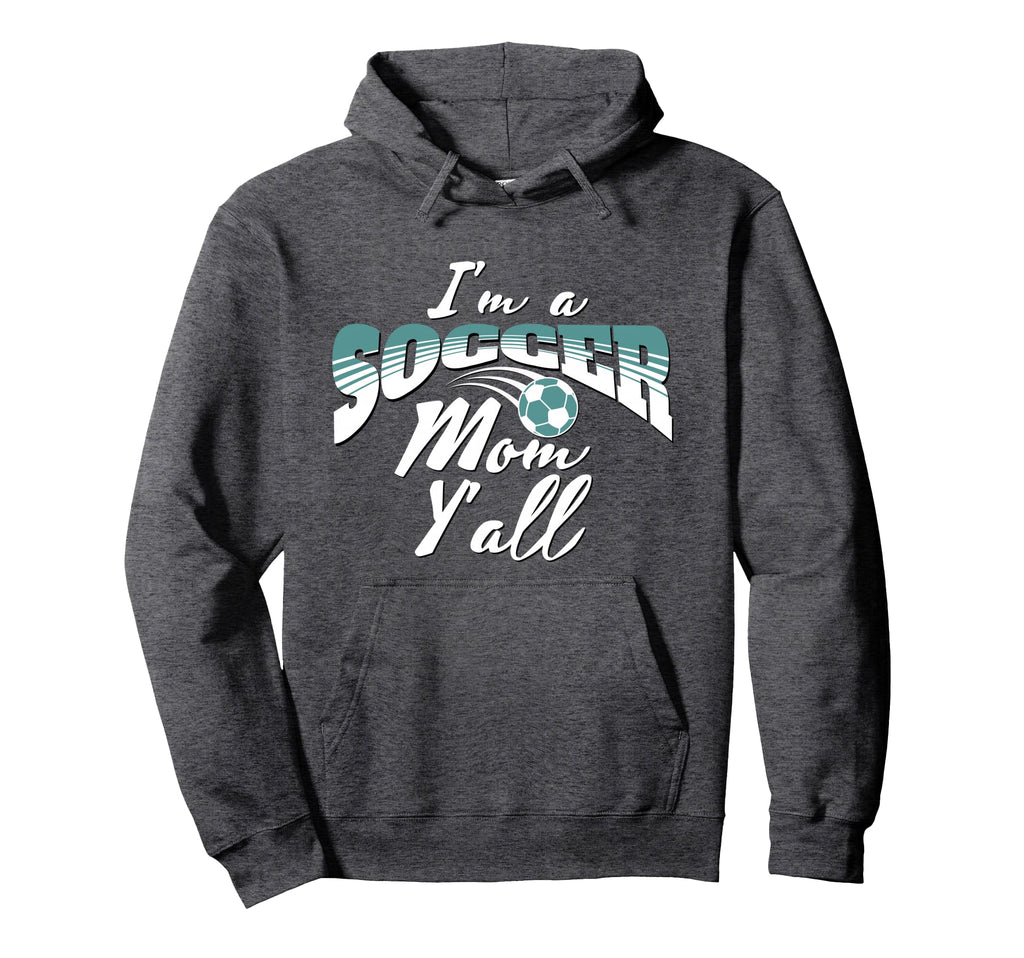 Mom Soccer Lover Soccer Mom Gift Teal Hoodie - Novelty Apparel for Adults - T-Shirt, Sweatshirt, Hoodie