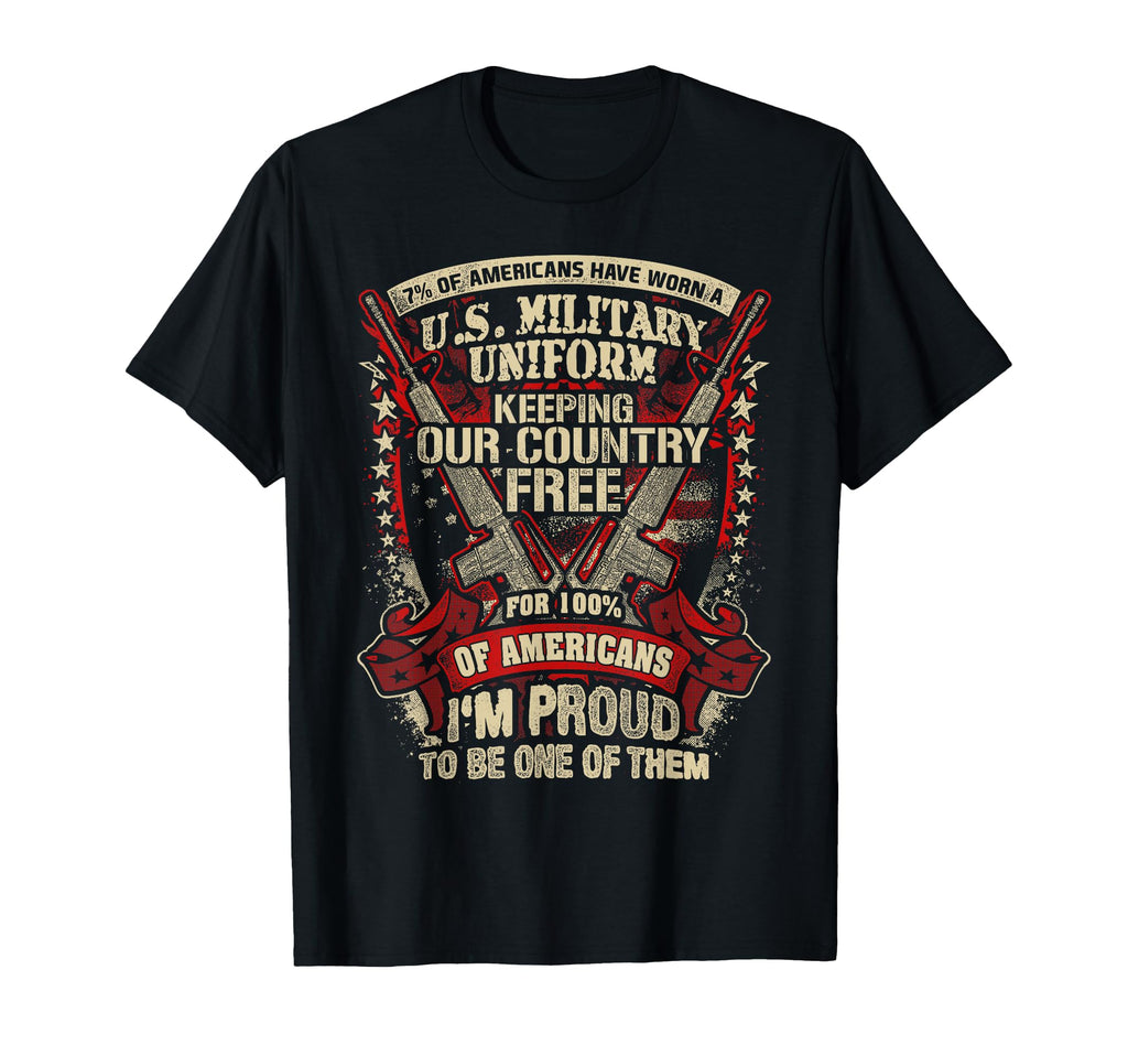 Veteran 7 American Veteran Dad Veteran T-Shirt - Graphic Print Men Women - T-Shirt, Sweatshirt, Hoodie