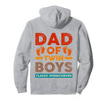 Dad Twin Overachiever Funny Twin Dad Hoodie - Unique Graphic Men Women - T-Shirt, Sweatshirt, Hoodie