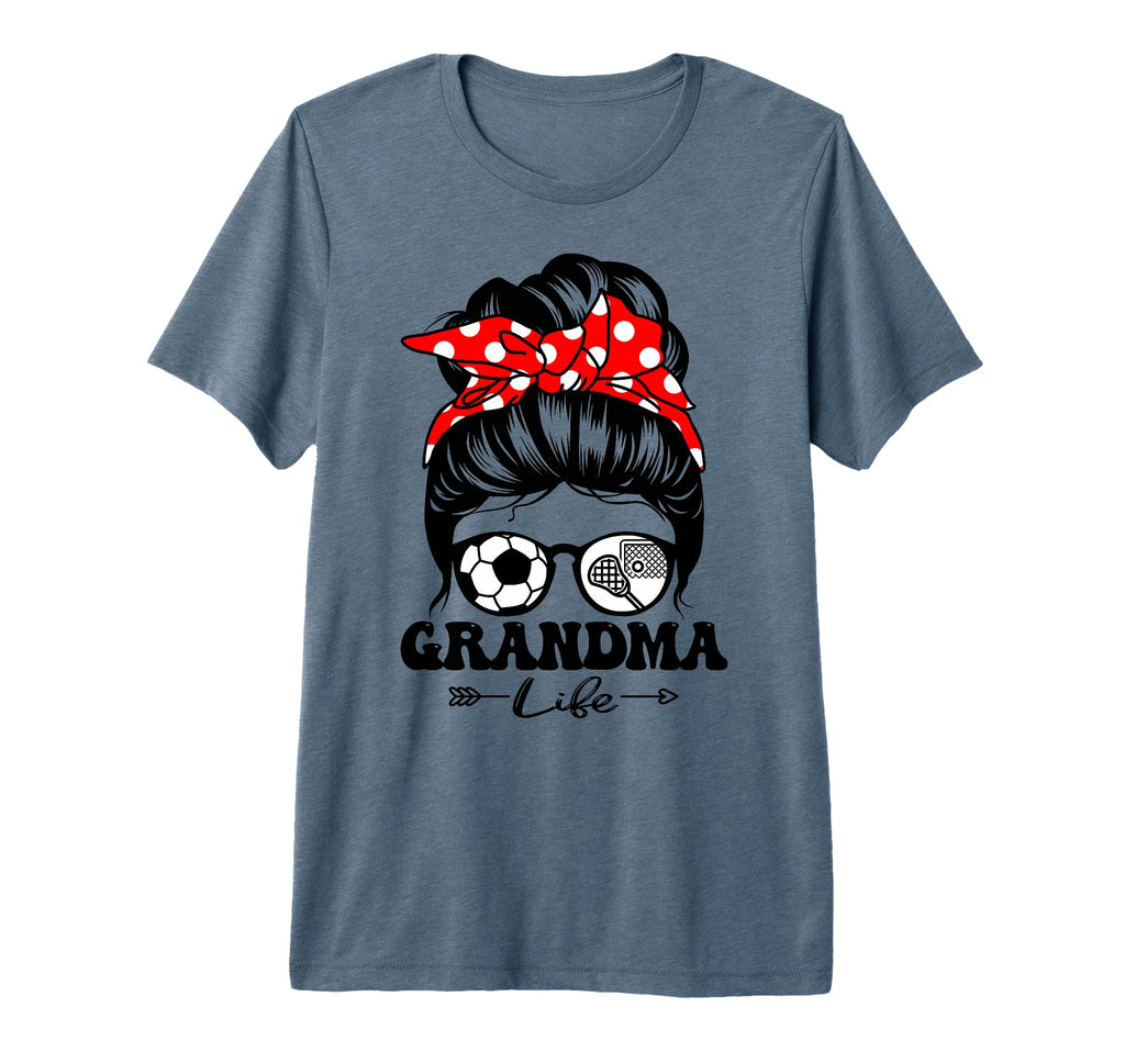 Grandma Life Messy Bun Hair Funny T-Shirt - Minimalist Print for Adults - T-Shirt, Sweatshirt, Hoodie