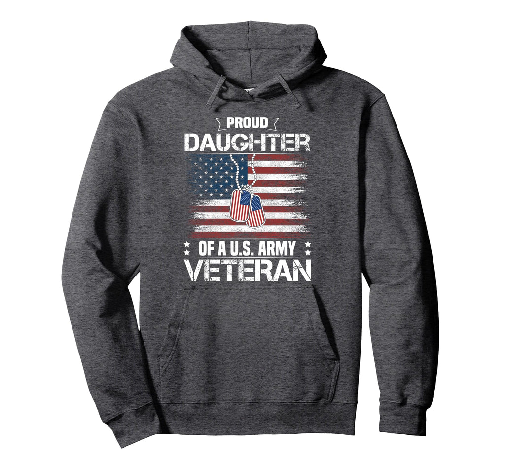 Proud Daughter Us Army Veteran Day Hoodie - Aesthetic Graphic for Adults - T-Shirt, Sweatshirt, Hoodie