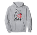 Busy Raising Ballers Heart Softball Hoodie - Casual Everyday Wear Unisex - T-Shirt, Sweatshirt, Hoodie