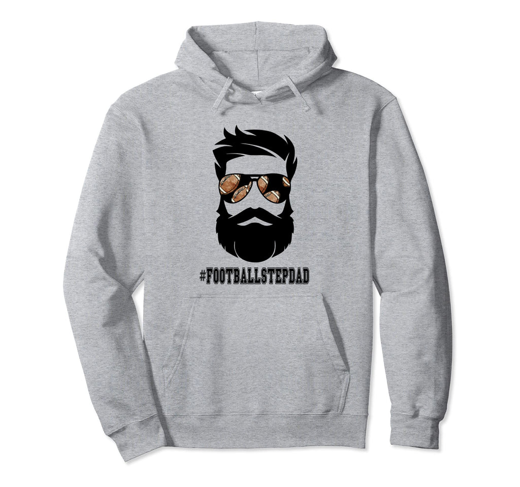 Football Stepdad Beard Step Dad Step Hoodie - Unique Graphic for Adults - T-Shirt, Sweatshirt, Hoodie