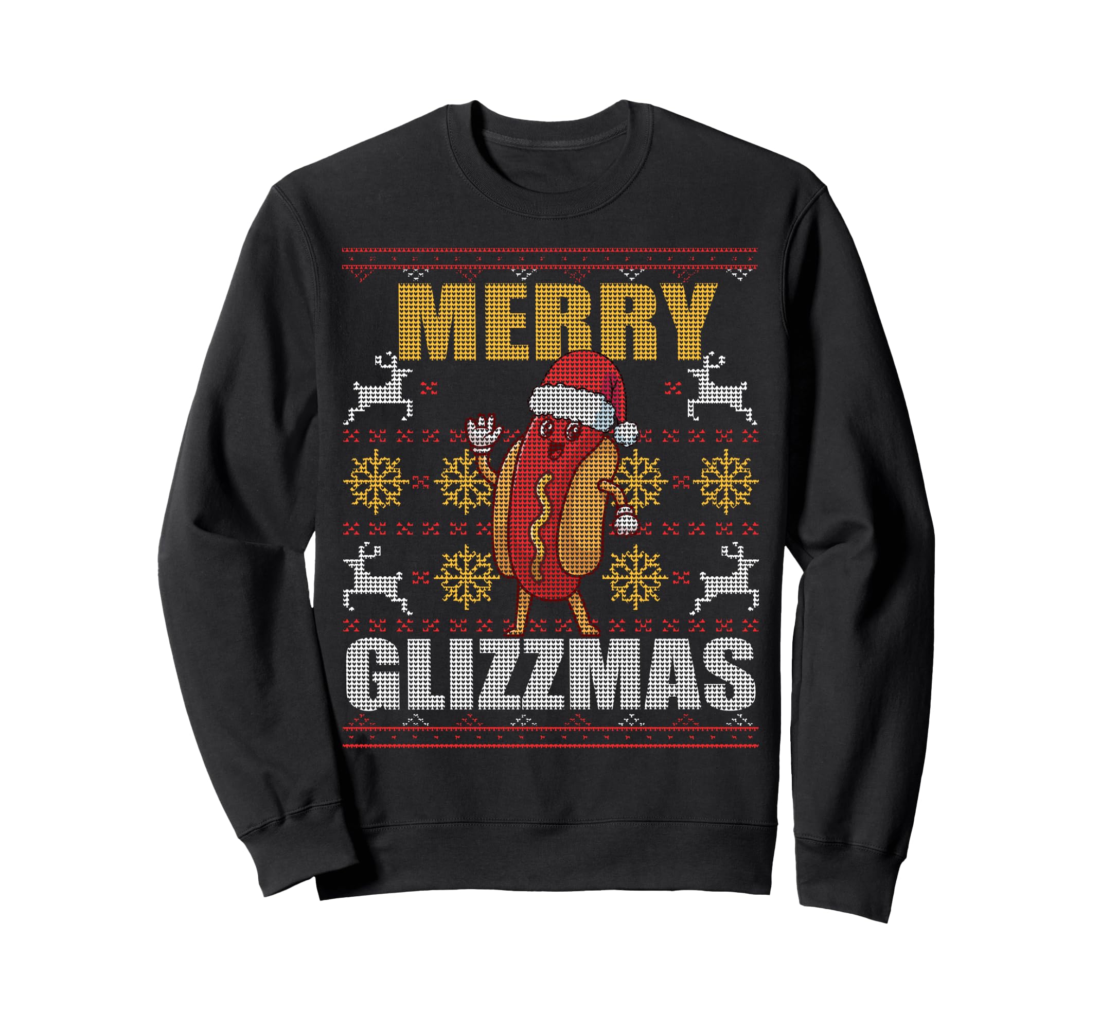 Merry Glizzmas Glizy Matching Sweatshirt - Fun Novelty Design for Adults - T-Shirt, Sweatshirt, Hoodie