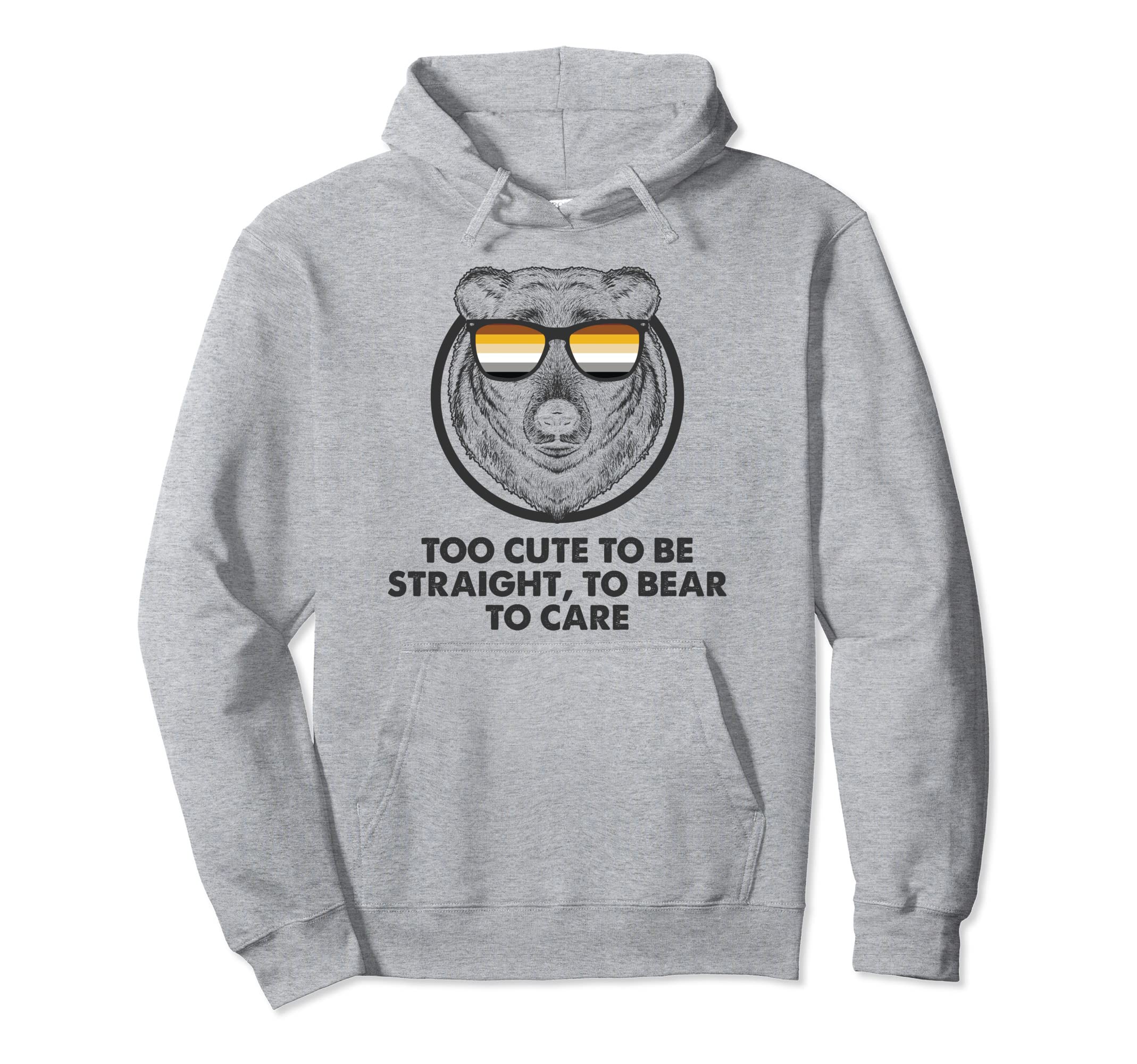 Lgbtq Papa Mens Bear Gay Pride Month Hoodie - Novelty Apparel Men Women - T-Shirt, Sweatshirt, Hoodie