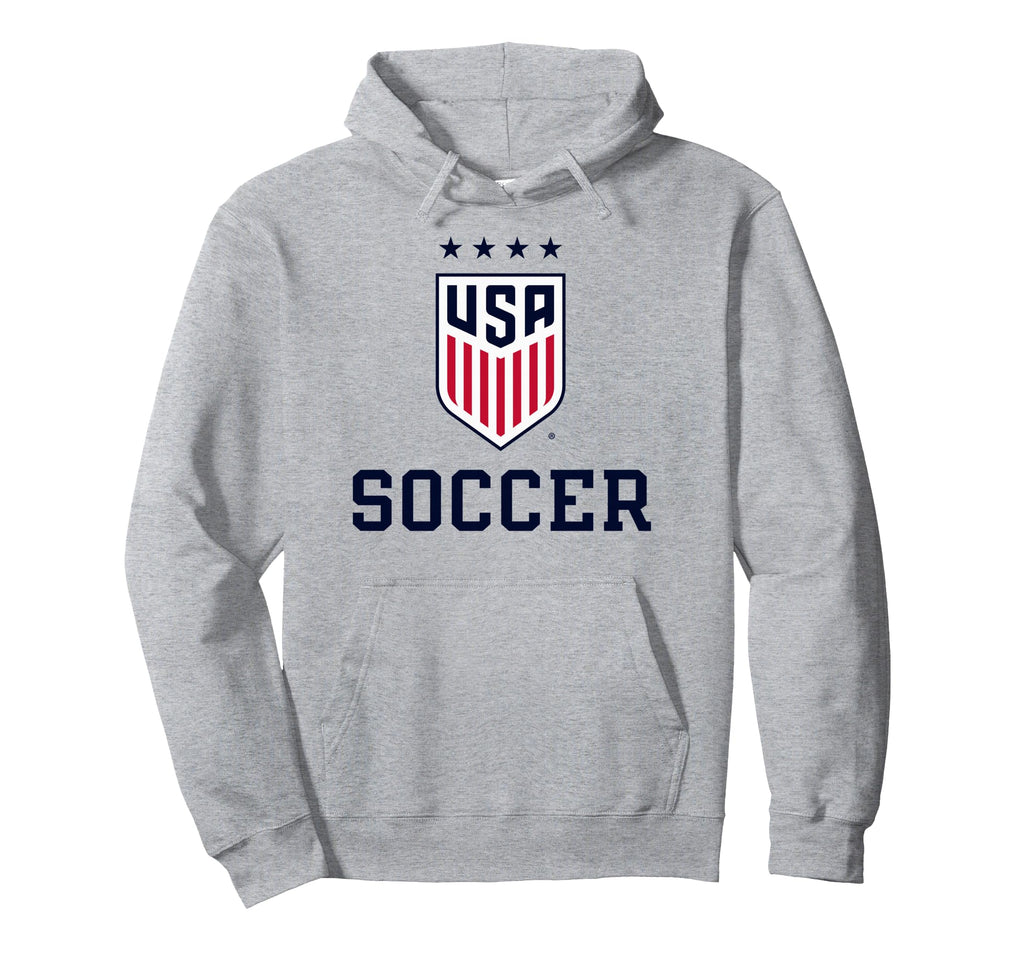 United States Soccer Icon Gray Uswnt Hoodie - Aesthetic Graphic Unisex - T-Shirt, Sweatshirt, Hoodie