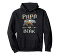 Papa Bear Matching Family Bear Camping Hoodie - Unique Graphic Men Women - T-Shirt, Sweatshirt, Hoodie