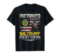 Retired Military Police Veterans Day T-Shirt - Aesthetic Graphic Men Women - T-Shirt, Sweatshirt, Hoodie