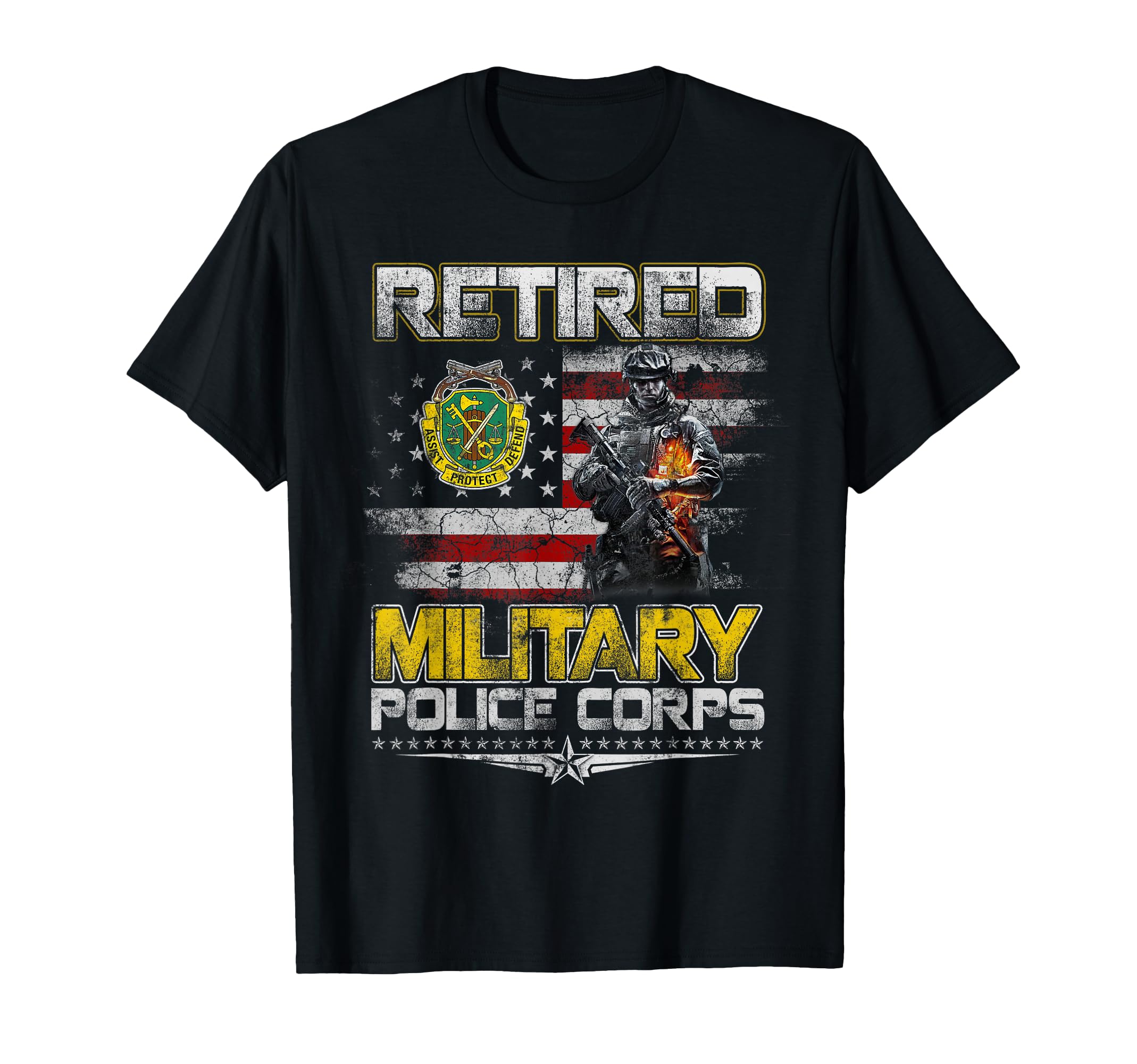 Retired Military Police Veterans Day T-Shirt - Aesthetic Graphic Men Women - T-Shirt, Sweatshirt, Hoodie