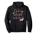 Love Adopt Rescue Cat Pet Owner Hoodie - Fun Novelty Design for Adults - T-Shirt, Sweatshirt, Hoodie