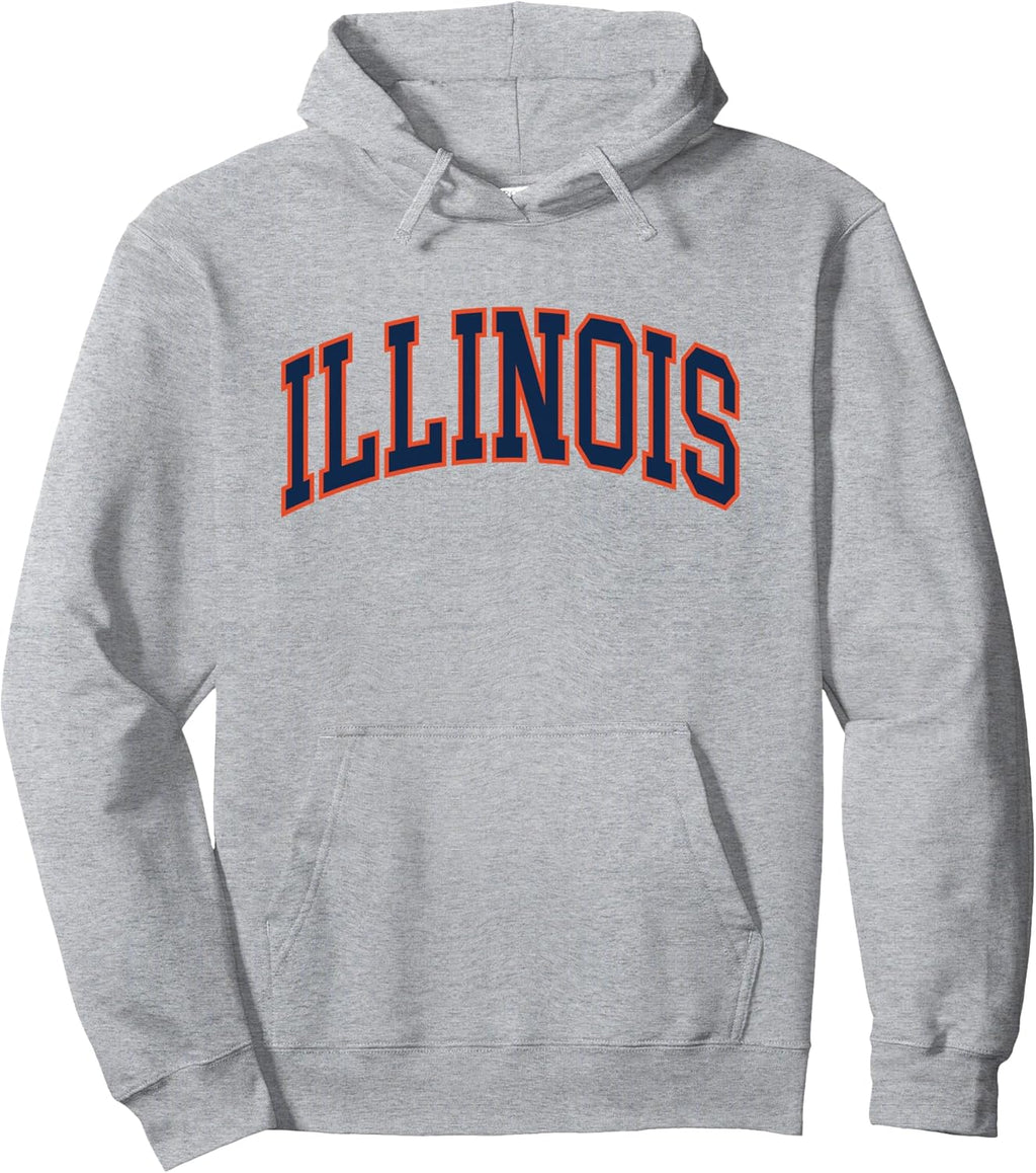 Retro Illinois Vintage Blue Orange Throwback IL - Adult & Kids T-Shirts, Sweatshirts & Hoodies apparel design preview 1