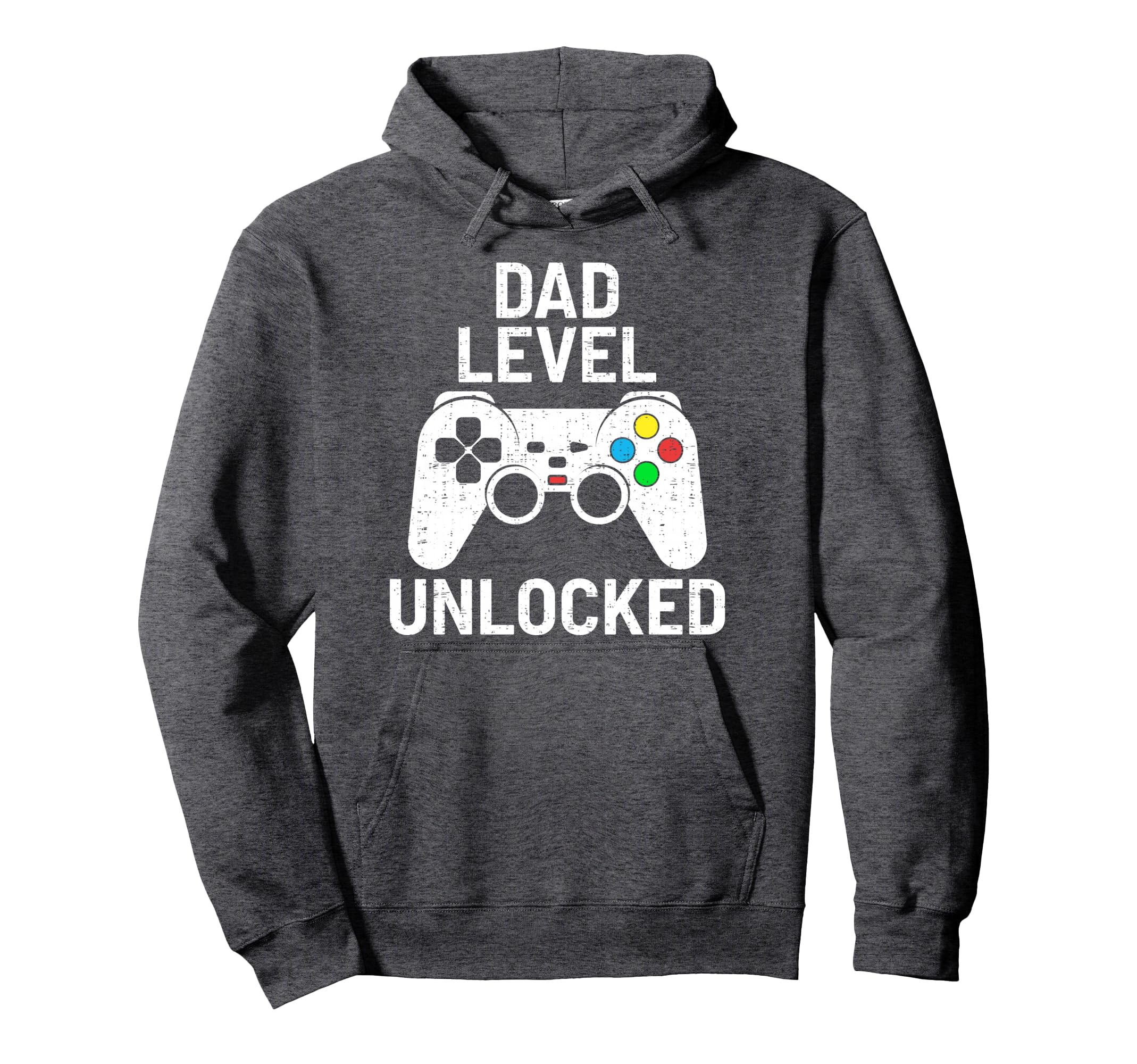 Gaming Dad Level Unlocked Funny Hoodie - Fun Novelty Design Men Women - T-Shirt, Sweatshirt, Hoodie