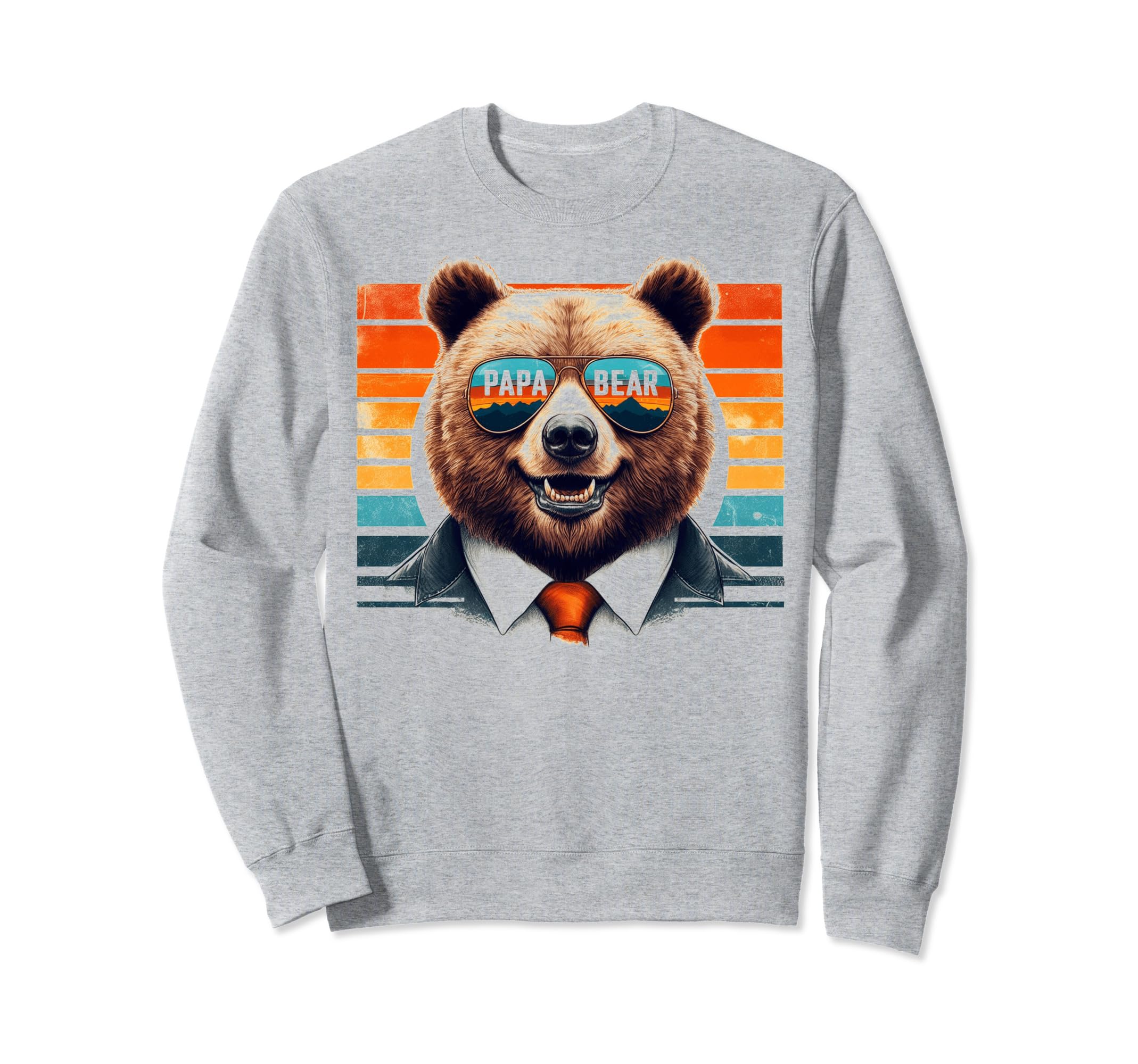 Papa Bear Sunglasses Funny Bear Sweatshirt - Streetwear Style for Adults - T-Shirt, Sweatshirt, Hoodie