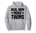 Real Make Twins Dad Twin Father 2 2 Hoodie - Custom Art Print Unisex - T-Shirt, Sweatshirt, Hoodie