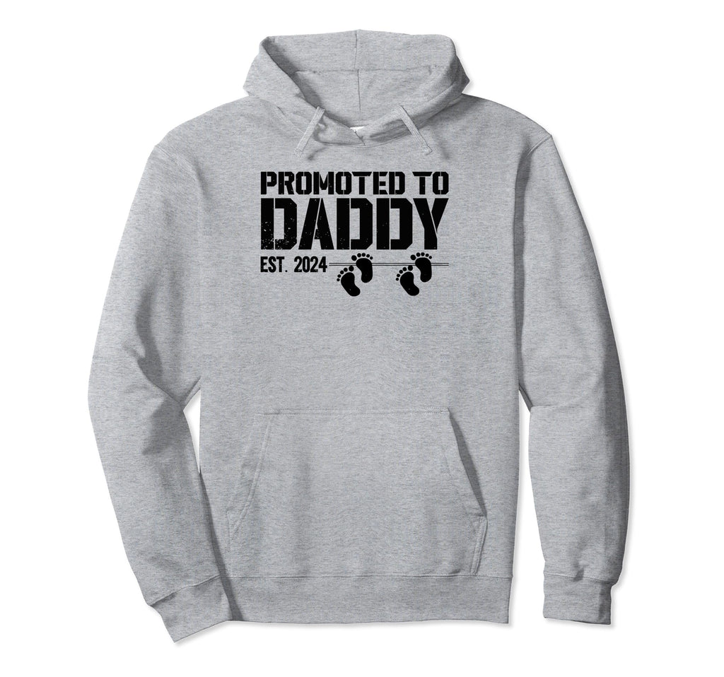 Promoted To Daddy 2024 Twins Soon To Hoodie - Novelty Apparel for Adults - T-Shirt, Sweatshirt, Hoodie