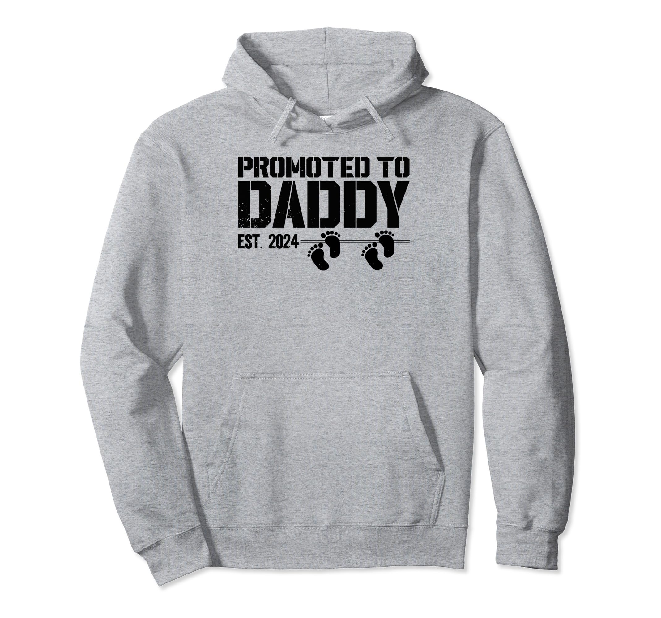 Promoted To Daddy 2024 Twins Soon To Hoodie - Novelty Apparel for Adults - T-Shirt, Sweatshirt, Hoodie