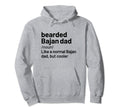 Bearded Bajan Dad Barbados Definition Hoodie - Casual Everyday Wear Unisex - T-Shirt, Sweatshirt, Hoodie